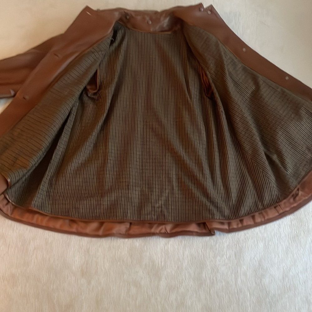 Italian buttery soft custom made coat size 44- approx 10-12 - Picture 6 of 15